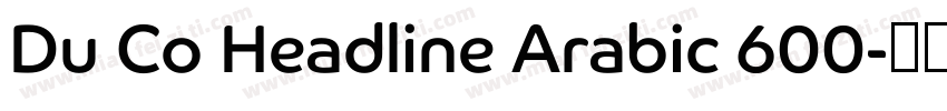 Du Co Headline Arabic 600字体转换